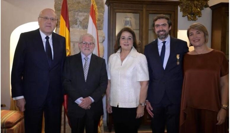 تكريم إسباني لزياد ميقاتي تقديرًا لدوره في الشؤون الدولية 