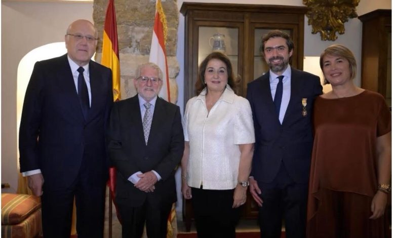 تكريم إسباني لزياد ميقاتي تقديرًا لدوره في الشؤون الدولية 