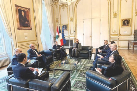 الحجار بحث مع نظيره الفرنسي تفعيل آليات التعاون المشترك