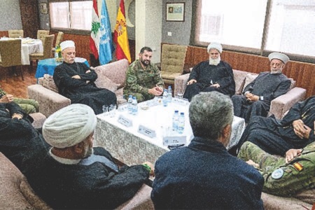 قائد القطاع الشرق في «اليونيفيل» التقى قادة دينيين جنوبيين