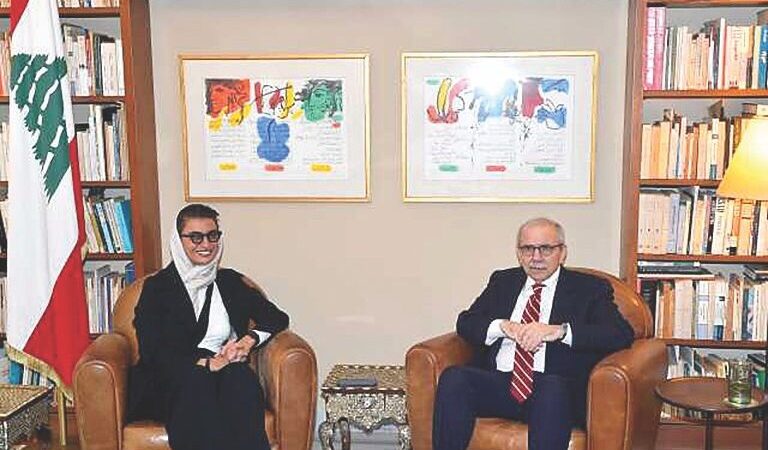 سلام استقبل الوزيرة الكعبي وتأكيد تعزيز الشراكة بين البلدين