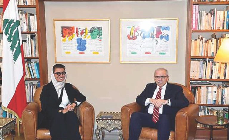 سلام استقبل الوزيرة الكعبي وتأكيد تعزيز الشراكة بين البلدين