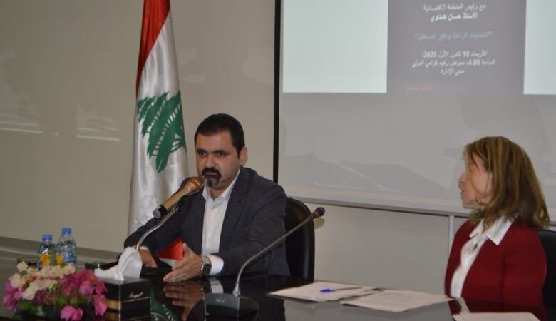 رئيس المنطقة الإقتصادية الخاصة الدكتور حسان ضناوي في لقاء حواري بدعوة من شباب البلد