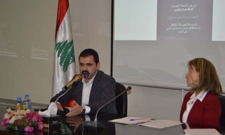 رئيس المنطقة الإقتصادية الخاصة الدكتور حسان ضناوي في لقاء حواري بدعوة من شباب البلد