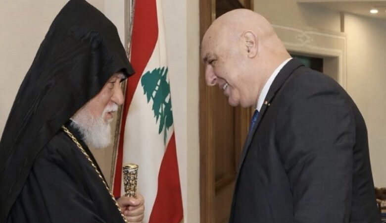 عون يبحث مع كيشيشيان احوال الطائفة الأرمنية&nbsp;