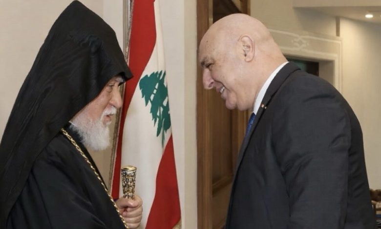 عون يبحث مع كيشيشيان احوال الطائفة الأرمنية&nbsp;