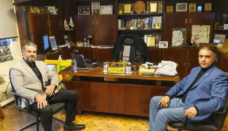 نائب رئيس حزب الشباب الوطني الدكتور مصطفى قراعلي يزور الرابطة الثقافية