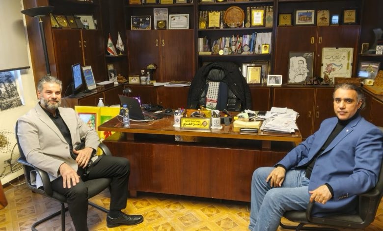 نائب رئيس حزب الشباب الوطني الدكتور مصطفى قراعلي يزور الرابطة الثقافية