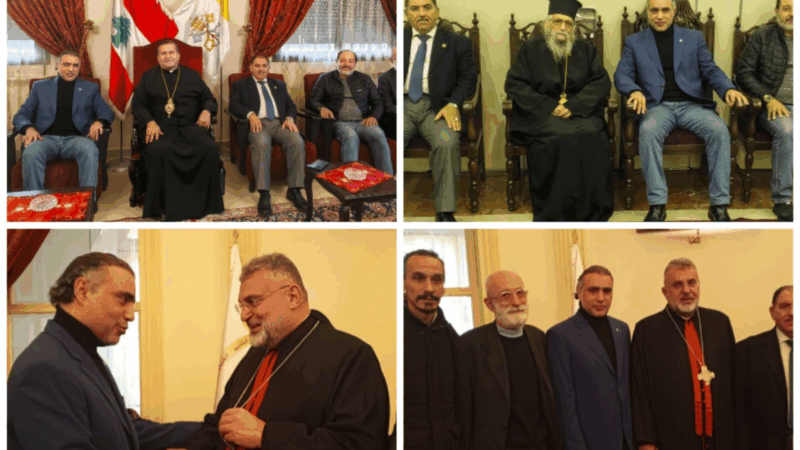 الفري مهنئًا المراجع الروحية المسيحية بالأعياد