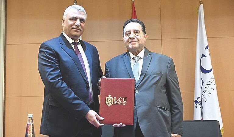 شقير وقّع بروتوكول تعاون مع «LCU»: لشراكة حقيقية بين العلم والأمن