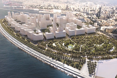 حديقة الرئيس الشهيد رفيق الحريري عند الواجهة البحرية للعاصمة