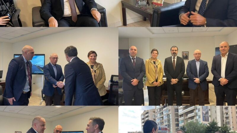 الدكتور ضناوي يستقبل السفير التركي ويقدم عرضاً مفصلاً عن المنطقة الاقتصادية