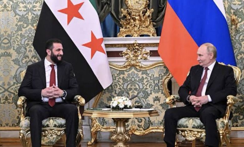 بوتين يستقبل الشرع اليوم