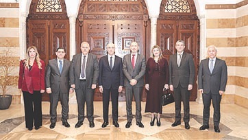 الحجار استقبل محافظين و”إدارة السير” وموظفين: للعمل بروح المسؤولية خدمة للمواطنين