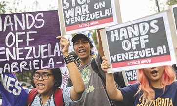 الدول الناطقة بالاسبانية والبرتغالية ترفض سيطرة واشنطن على ڤنزويلا