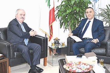 جابر التقى النائب أشرف بيضون مع وفد من التعليم المهني