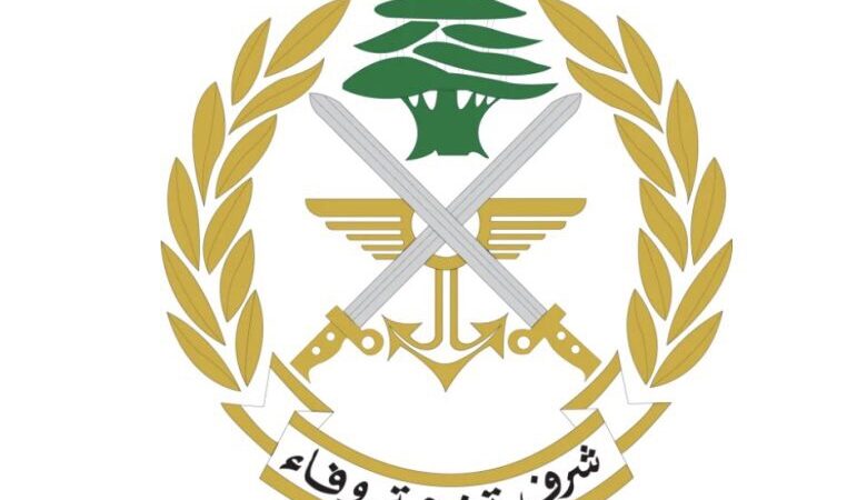 الجيش: توقيف 6 مواطنين لارتكابهم جرائم مختلفةبإطار التدابير الأمنية في المناطق