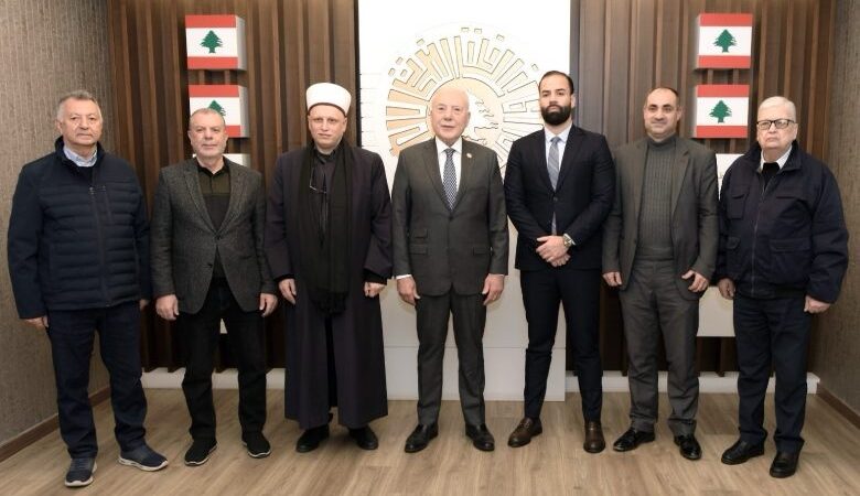 وفد من المجلس الإسلامي العلوي في زيارة تواصلية إلى غرفة طرابلس الكبرى