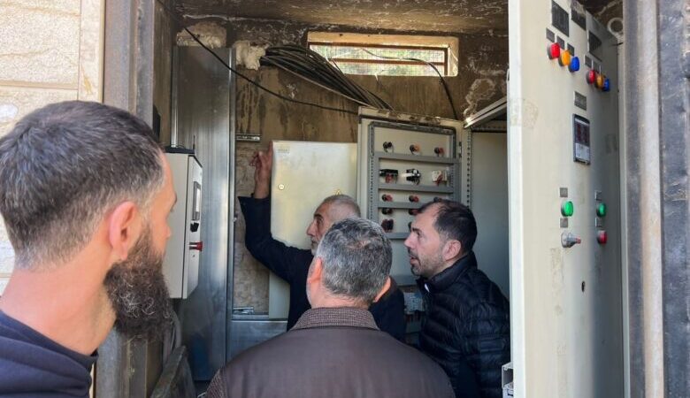 النائب أحمد الخير يشرف على تشغيل بئر الريّ في النبي يوشع بالطاقة الشمسية.