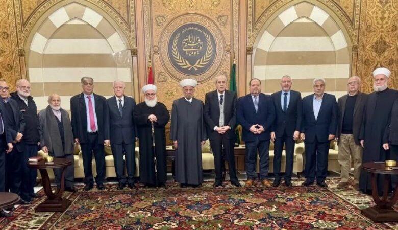 المفتي دريان عرض مع زواره للاوضاع العامةالحوت : للالتحاق بمشروع بناء الدولة لإنقاذ البلد