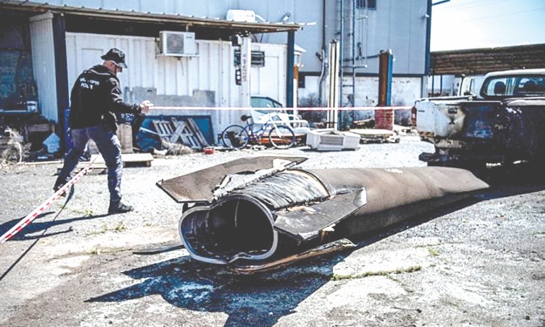 هجوم إيراني صاروخي على شمال الكيان