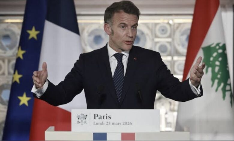 ماكرون يحذّر من احتلال لبنان ويدعو للاعتراف بدولة فلسطين