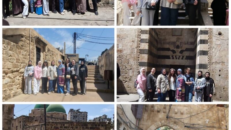 لجنة الآثار والتراث في الشباب الوطني جالت على مواقع أثرية في طرابلس