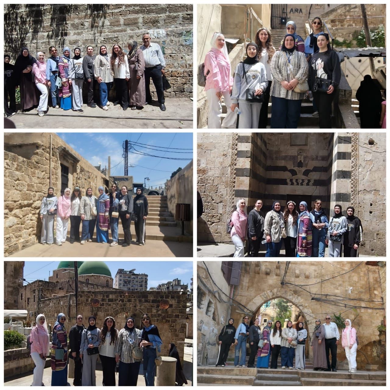 لجنة الآثار والتراث في الشباب الوطني جالت على مواقع أثرية في طرابلس