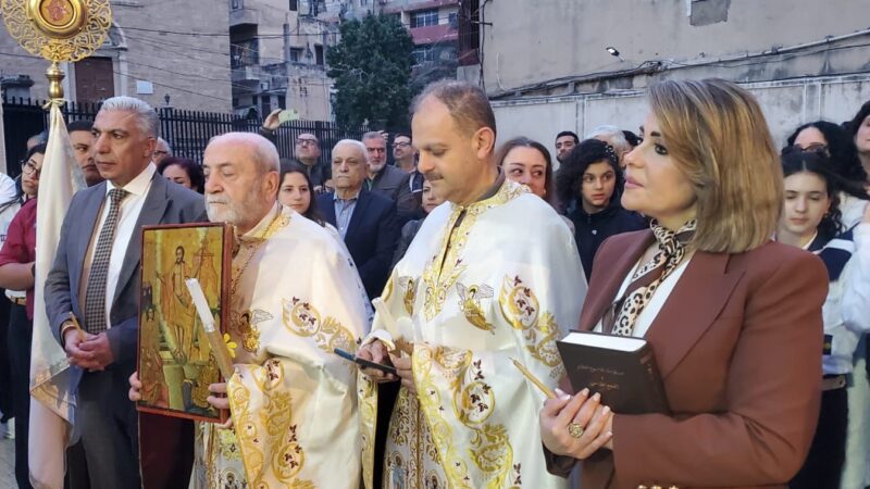 عبّود شارك في رتبة الهجمة وقداس الفصح في الزاهرية