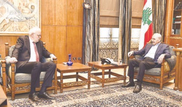 بري بحث ملف النازحين وشؤوناً تشريعية مع نصار والصمد ومحافظ بيروت