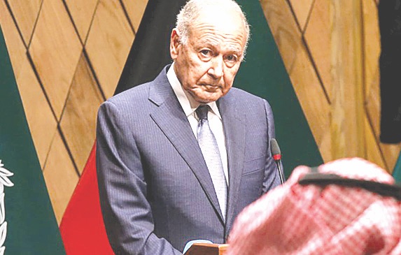 أبو الغيط أكد لرئيس الجمهورية التضامن الكامل مع الشعب اللبناني