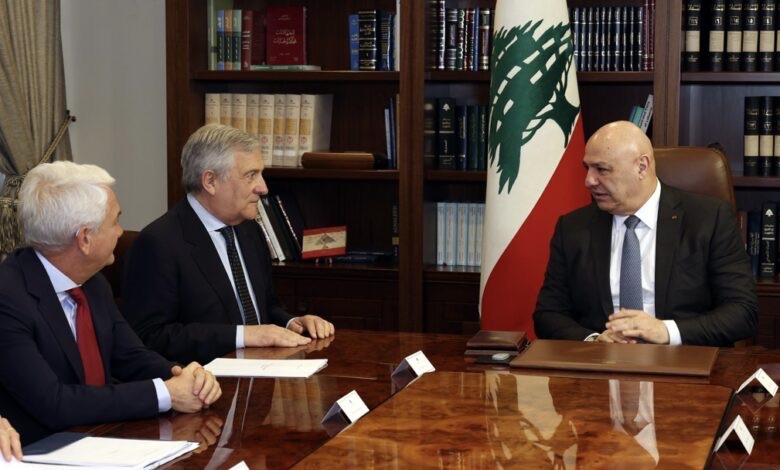 رئيس الجمهورية التقى وزير خارجية إيطاليا وعرض معه الاعتداءات الإسرائيلية و التحضيرات للقاء واشنطن