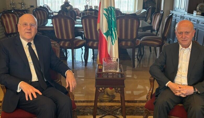 ميقاتي يعزّي ريفي ولقاء يبحث سبل تعزيز الاستقرار والسلم الأهلي في لبنان