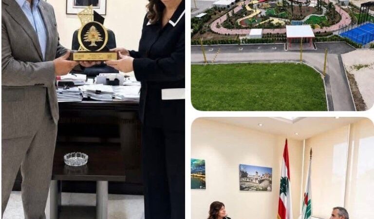 الوزيرة بايراقداريان تكرّم رئيس بلدية عندقت طاني حنا