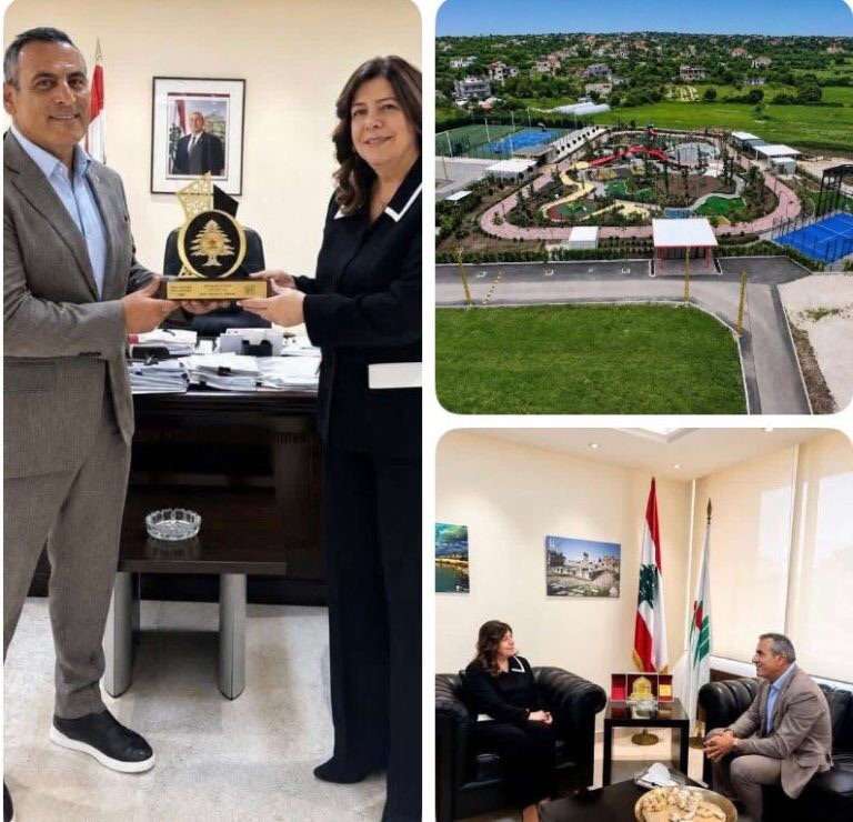 الوزيرة بايراقداريان تكرّم رئيس بلدية عندقت طاني حنا