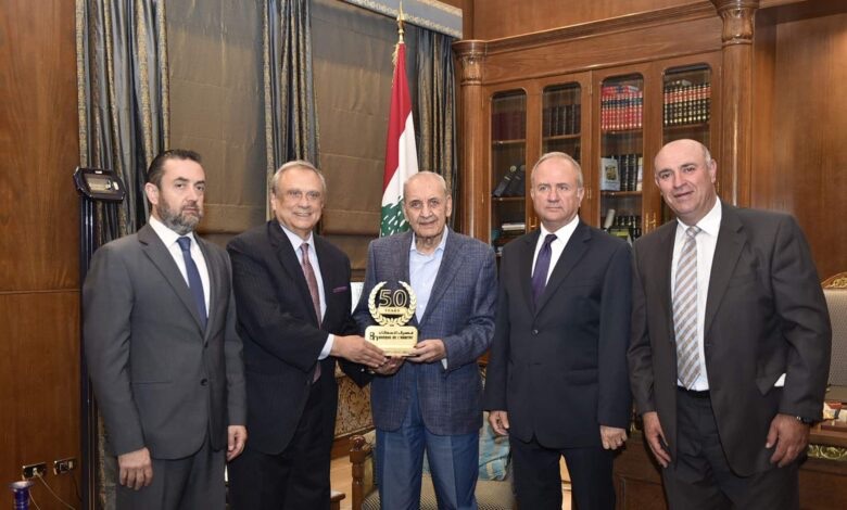 حبيب سلم الرئيس بري اليوبيل الذهبي لمصرف الإسكان وأعلن عن مشروع إسكاني إنمائي جديد يواكب حاجات المرحلة