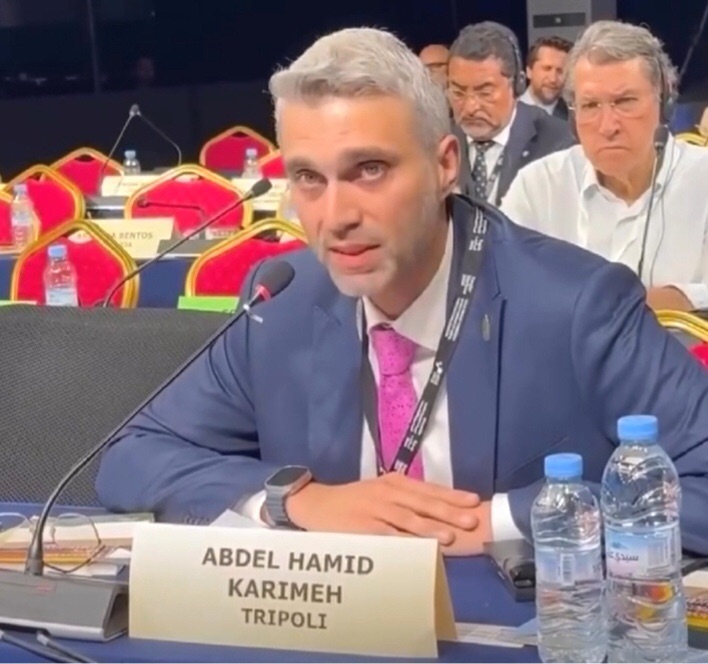 موقف واضح ومشرف لرئيس بلدية طرابلس الدكتور عبد الحميد كريمة في مؤتمر المدن والحكومات المحلية المتحدة بالمغرب
