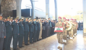 تشييع العميد الشهيد وسام صبره والجندي الشهيد حسين غزال