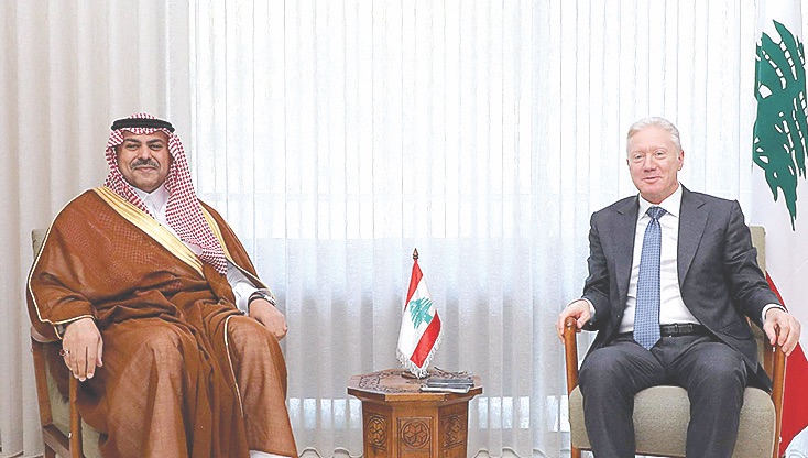 رجي استقبل السفير السعودي الجديد
