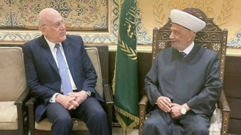 دريان يستقبل نجيب ميقاتي في دار الفتوى مهنئاً برأس السنة الهجرية