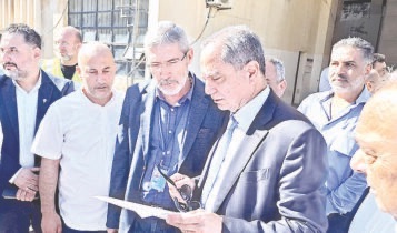 الصدي يبدأ جولته الشمالية بتفقد معمليّ نهر البارد