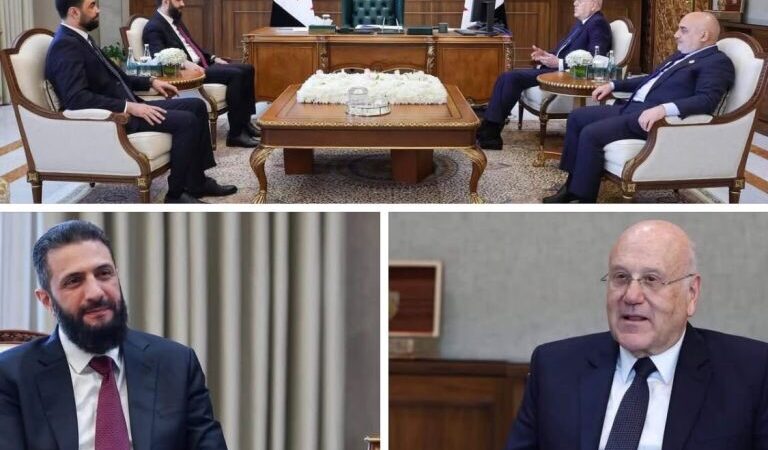 الشرع يستقبل ميقاتي
