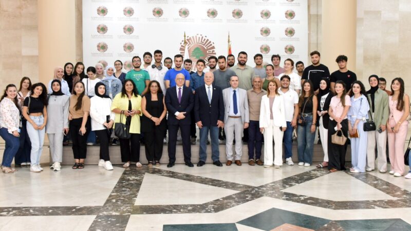 دبوسي يستقبل طلاب البرنامج التدريبي في مصرف لبنان في لقاء تعريفي بغرفة طرابلس الكبرى