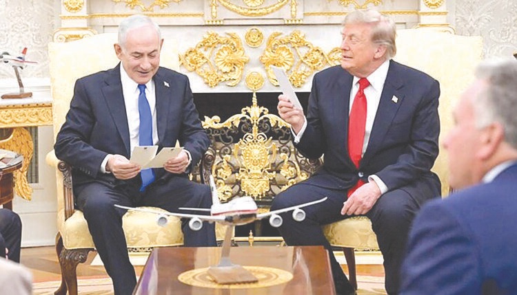 لقاء نتنياهو وترامب: لا انسحاب لإسرائيل