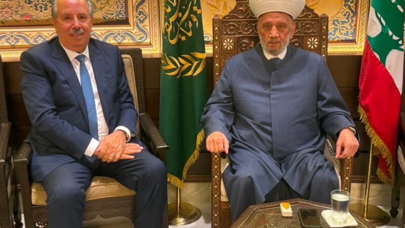 دريان يستقبل طليس ويبحث معه أوضاع عكار: دعوة إلى التهدئة في القموعة ومعالجة ملفات التلوث والنفايات