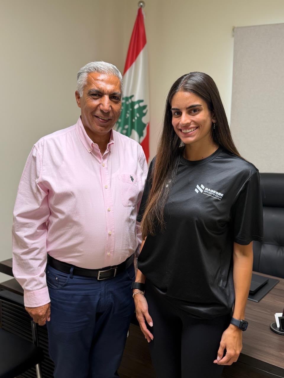 النائب جميل عبّود يهنّئ نادي الحكمة وقمر حافظ