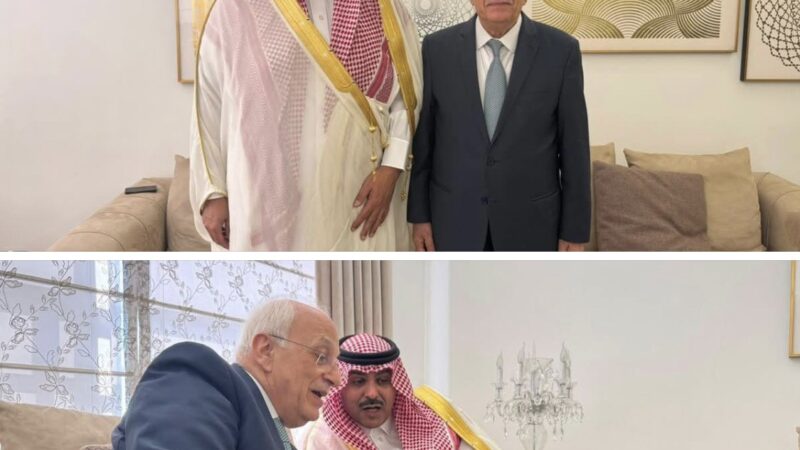 سررت اليوم بزيارة سعادة سفير المملكة العربية السعودية في لبنان، السيد فهد الدوسري في منزلي في طرابلس