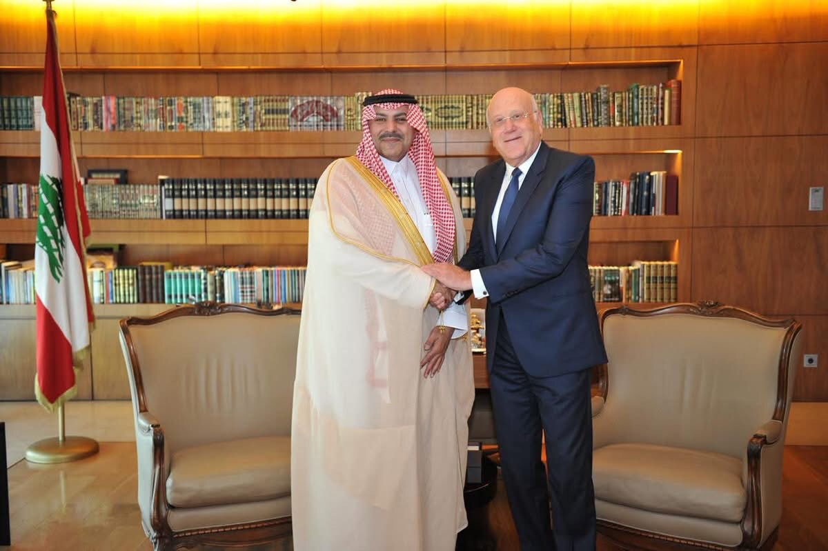 ميقاتي بحث مع السفير السعودي في العلاقات الثنائية والوضع الراهن في لبنان