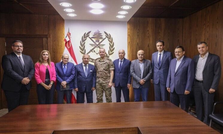 هيكل استقبل طوني فرنجية وعبد المسيح وعرض ونقيب الصحافة لجهود المؤسسة العسكرية جنوبا&nbsp;
