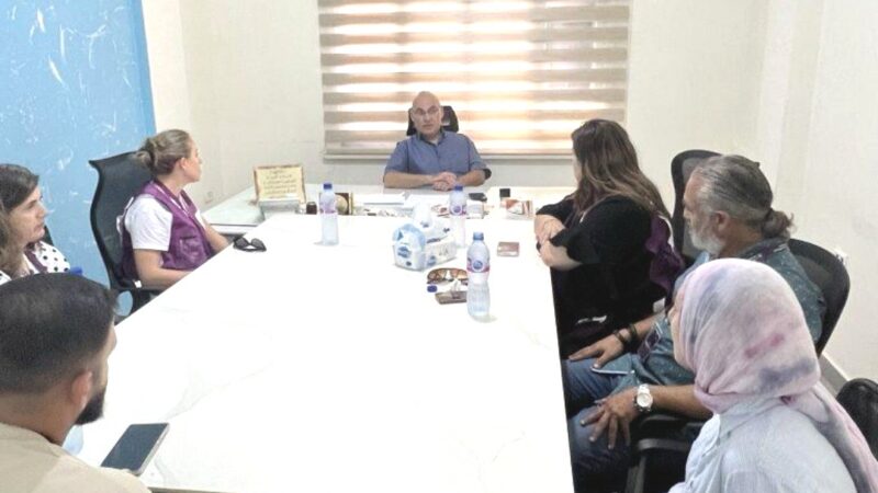 وفد من منظمة NCA زار مركز الحسن الطبي متفقدا أعمال الصيانة